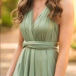 Olive Mini Dress- Multi-way Straps